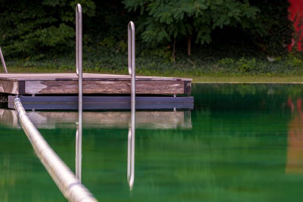 Naturschwimmbad Brackwede, Architektur und Ästhetik im Abendlicht, Fotos für EKO-Plant Neu-Eichenberg