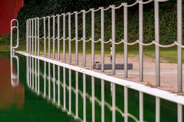 Naturschwimmbad Brackwede, Architektur und Ästhetik im Abendlicht, Fotos für EKO-Plant Neu-Eichenberg
