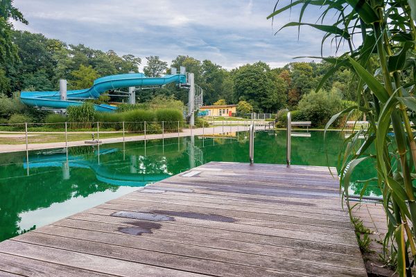 Naturschwimmbad Brackwede, Architektur und Ästhetik im Abendlicht, Fotos für EKO-Plant Neu-Eichenberg