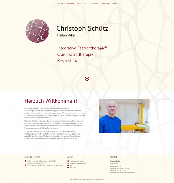 Christoph SChütz - Heilpraktiker - Screenshot Index