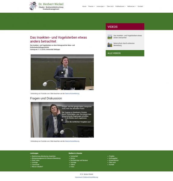 Screenshot - Dr. Herbert Nickel - Videos