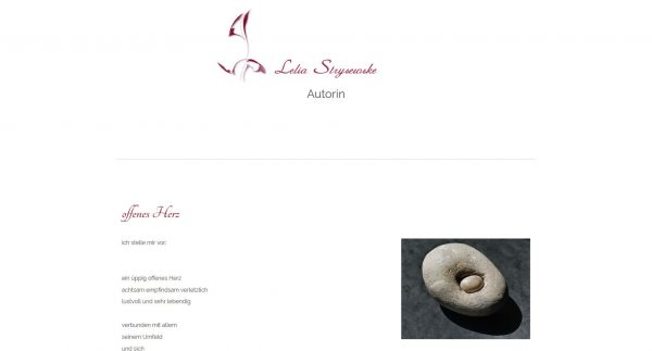 Screenshot Lelia Strysewske Leseprobe