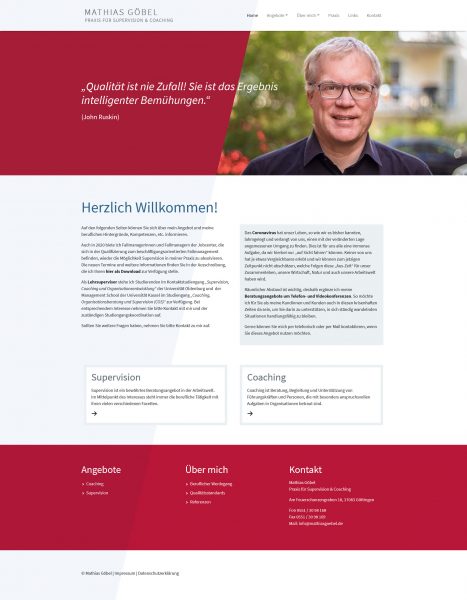 Screenshot - Mathias Göbel - Startseite