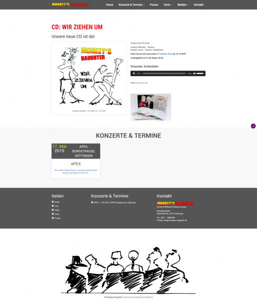 Screenshot Monkey's Daughter - CD