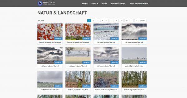 Sreenshot natureMotion Fotogalerie