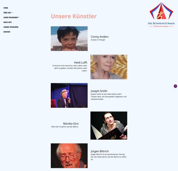 Screenshot Die Bühnenstürmer - Schauspieler