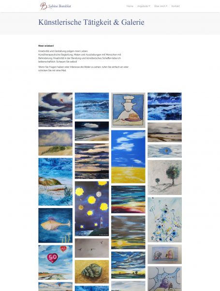 Screenshot Sabine Bomblat - Coaching, Training, Supervision