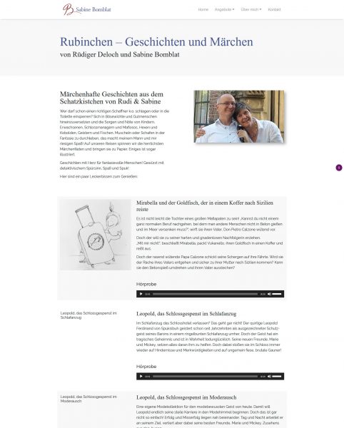 Screenshot Sabine Bomblat - Coaching, Training, Supervision