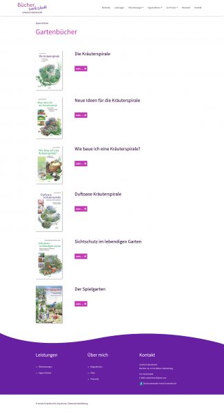 Screenshot Bücher-Werkstatt Irmela Erckenbrecht - Gartenbücher
