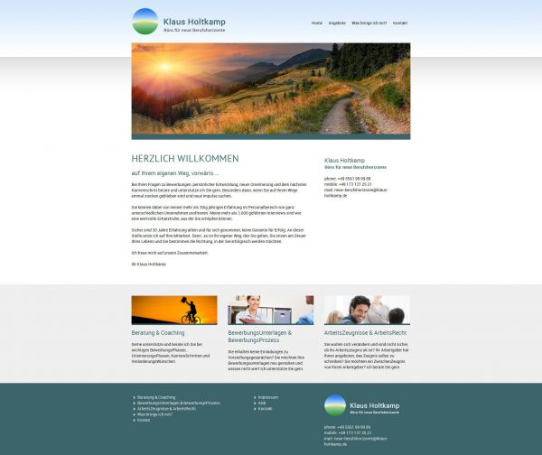 Screenshot Klaus Holtkamp Büro für neue Berufshorizonte