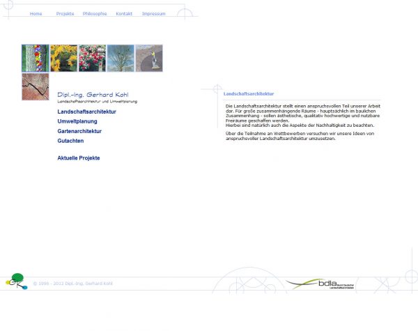 Screenshot www.lup-kohl.de, Startseite
