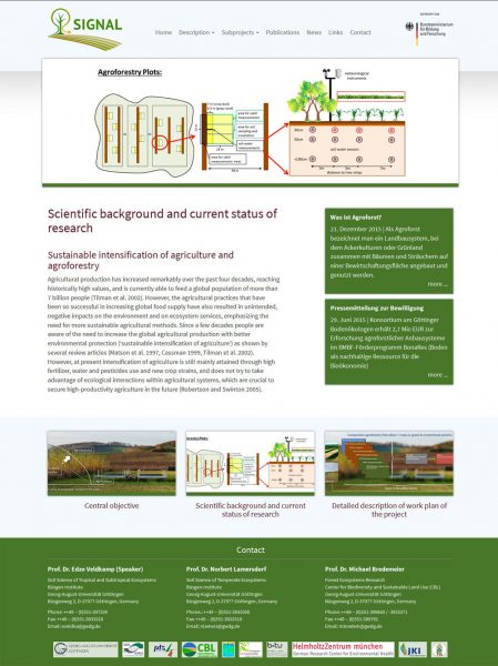 Signal - Universität Göttingen | Screenshot Wissenschaftlicher Hintergrund