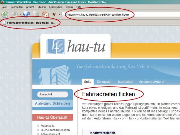 Screenshot www.hau-tu.de/index.php5/Fahrradreifen_flicken